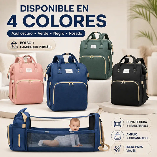 👶🎒 Mochila Pañalera 3 en 1 | Lleva Todo Organizado