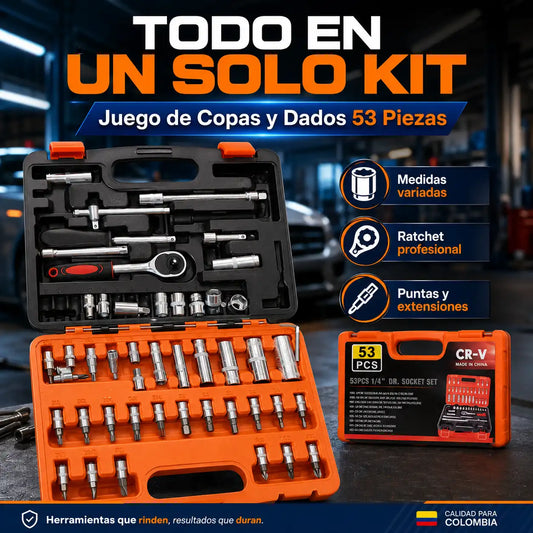 🔩🛠️ Juego De Herramientas X 53 Piezas 🧰💪