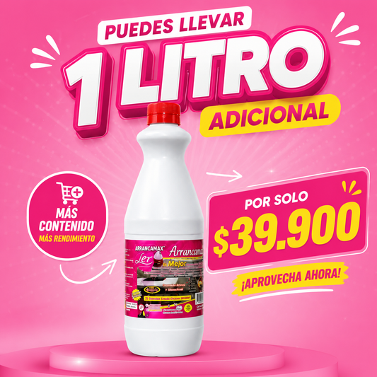 🔥 Lleva 1 litro ADICIONAL de Arrancamax por solo $39.900 🛢️💥