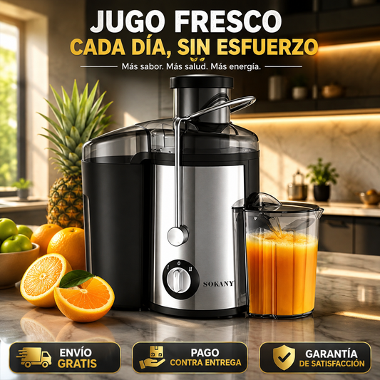 🍍🧃 Exprimidor Eléctrico Multifunción – Jugo Fresco en Segundos